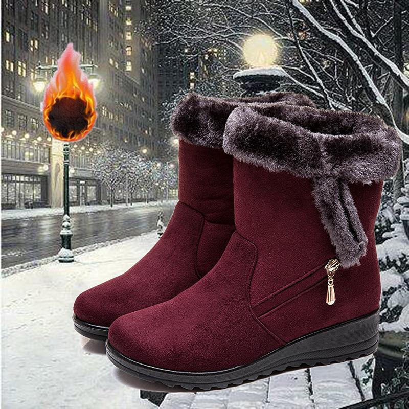 Buy Women's Snow Boots Comfortable Flatheeled Korean Martin Boots