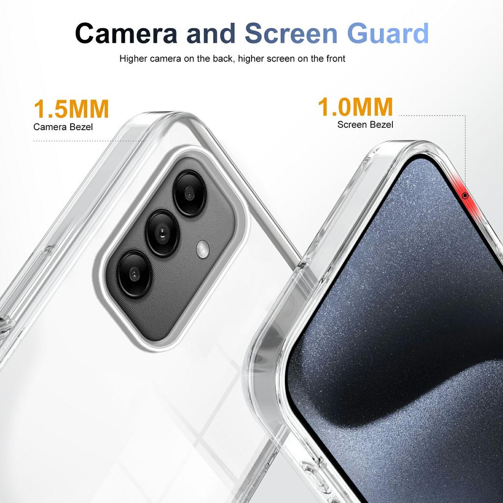 For Samsung Galaxy A05s 4G Clear Phone Case TPU PC Anti-Slip Drop-Proof Back Cover