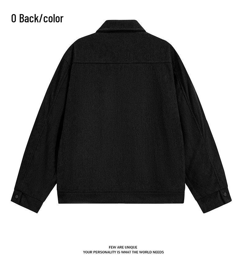 Spring/Autumn Men's Trendy Corduroy Lapel Jacket 2026