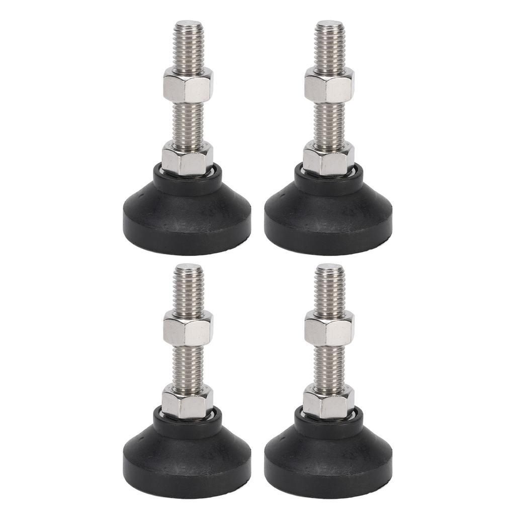 4PCS Furniture Leveling Mounts M12 Thread Table Chair Workbench Leveler Nylon Support Feet 50mm