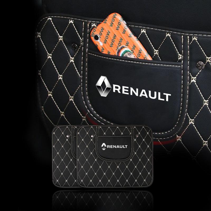 1PCS Car Back Seat Anti Kick Pad Anti-dirty Mat Waterproof Scratch Resistant Storage For Renault Fluence Captur Megane Clio Kadj R333