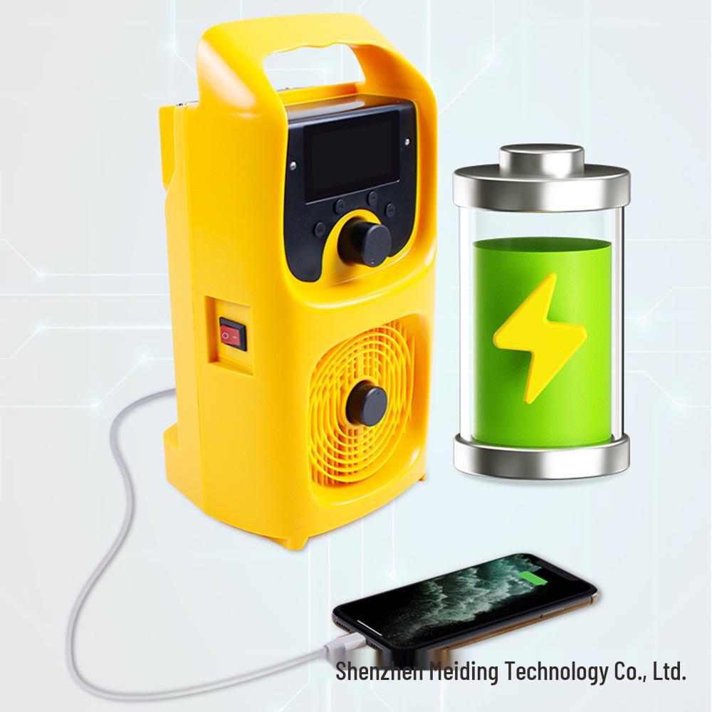 Multi-functional Outdoor Emergency Radio with Solar Charging & Hand-Crank, Full Band Support