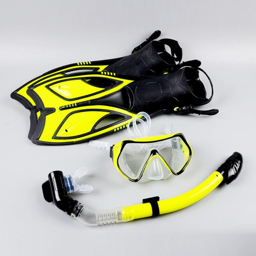 Snorkeling equipment Diving Sanbao, full dry snorkel silicone myopia diving goggles