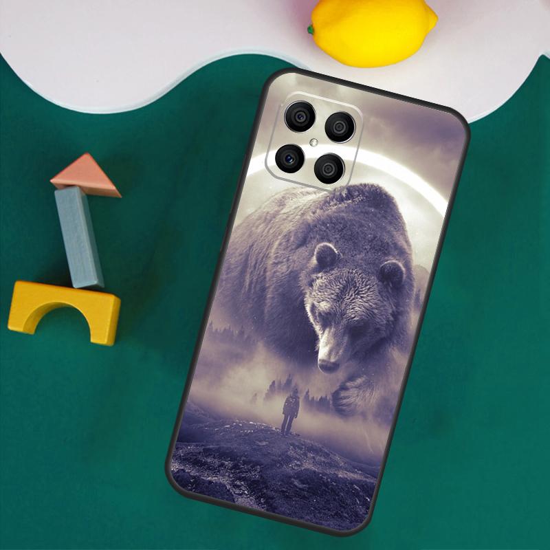 Cute Cartoon Bear Case For Honor 200 Lite 50 70 90 X9a X8a X8 X9 X8b X9c X9b Honor Magic 5 6 Pro 7 Lite Cover
