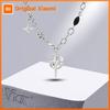 Vnox Stainless Steel Hip Hop Star Moon Polishing Chain Inlay Gem Pendant Necklace for Men Women, Unisex Chain Collar