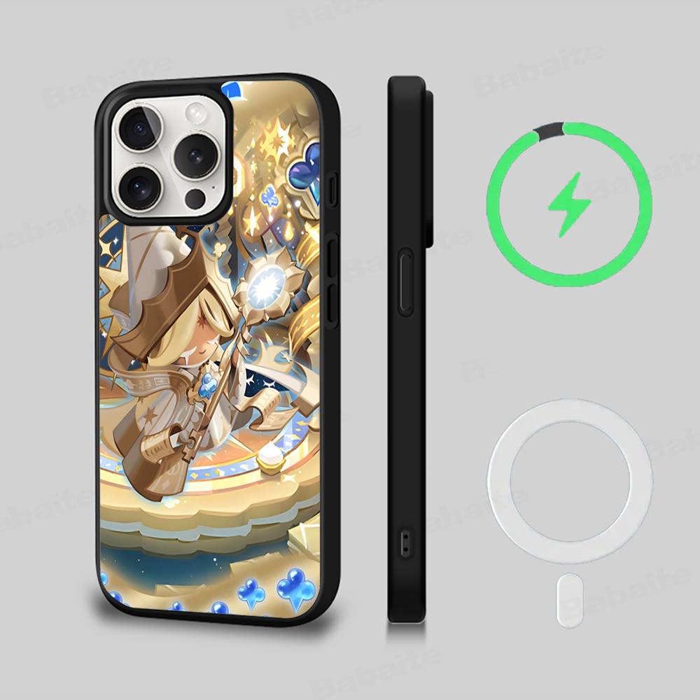 Cookie Run Kingdom Magnetic Wireless Phone Case For IPhone 17 16 15 14 13 12 11 Pro Max Plus Mag Phone Cover
