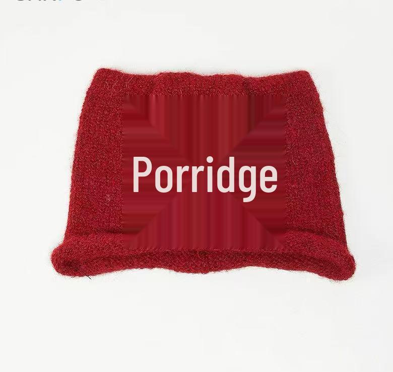 

Корейская вязаная шапка-ушанка в стиле Рю Джи-мин - Теплая, толстая, однотонная шерстяная шапка для 2025 года One Size