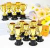 12pcs Elegant Golden Trophies Suitable for Party Awards, School Prizes,Golden/ Cups for Labor Day, Teacher's Day Gifts, Football