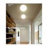 Nordic LED Glass Wall Light Milk White Color Ball Ceiling Light Minimalist Bathroom Corridor Balcony Bedroom Entrance Lighting