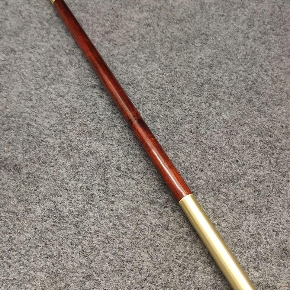 Rosewood Mini Golden Cudgel: Wooden Carved Wushu Stick Ornament