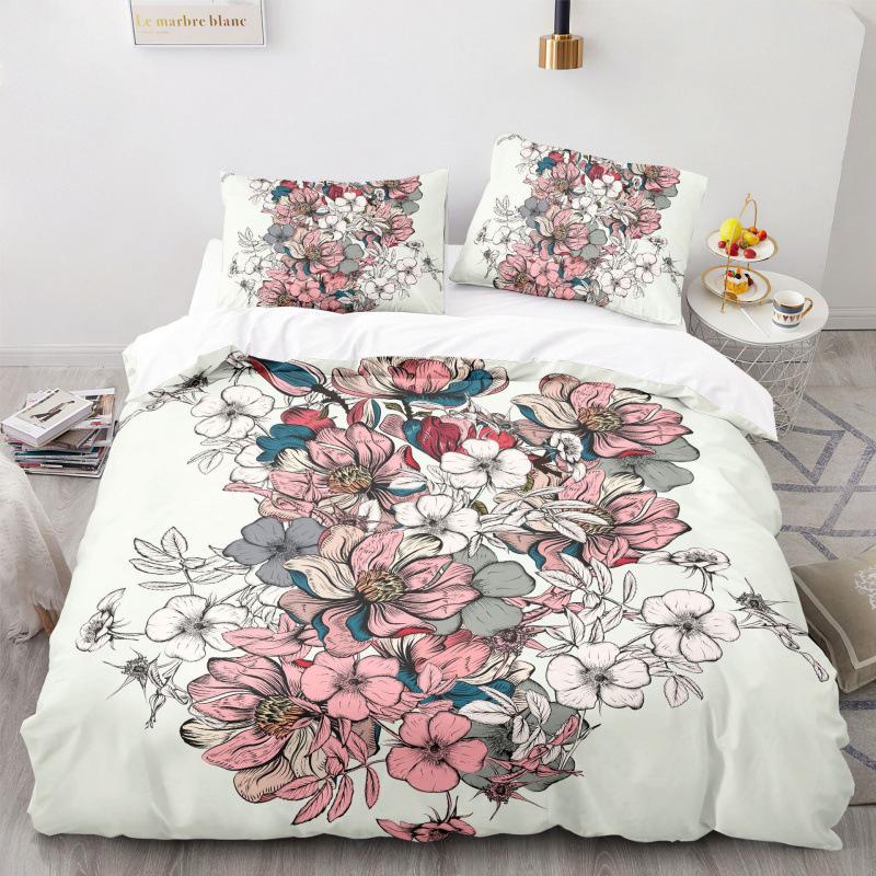 3D Digital Printing Three-Piece Bedding Four-Piece Set 2