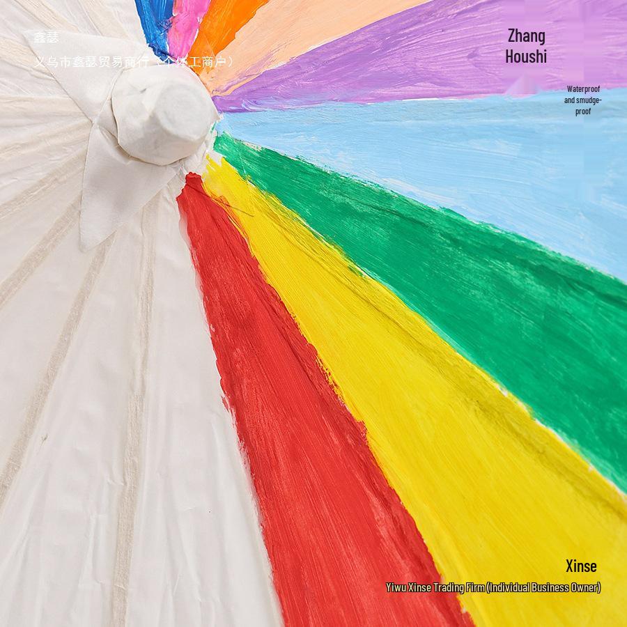 Ombrello in Carta Oleata Fatto a Mano per Progetti Artistici dei Bambini
