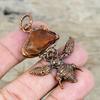 Carnelian Rough Pendant Electroformed Copper Pendant Gemstone Pendant Handmade Honey Bee Pendant Copper Jewelry Gifts for Her Unique Pendant