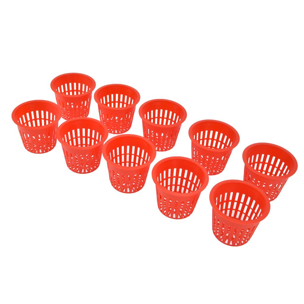 10PCS Planting Basket Plant Cultivation Basket Plastic Hydroponic Planting Mesh Cup for Garden