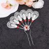 1PC Elegant Performance Flower Soft Gloss Alloy Hairpin Ethnic Style Hairpin