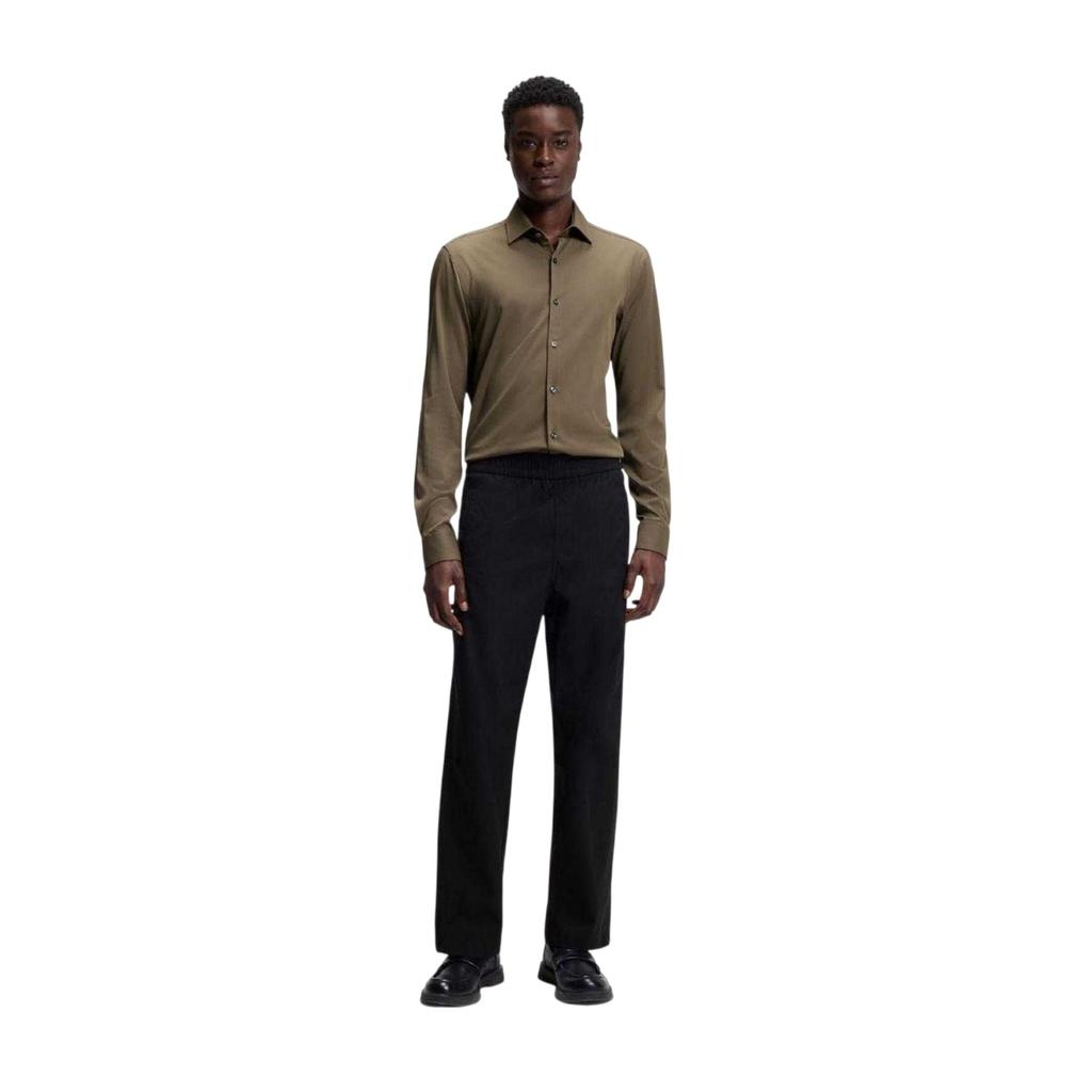 Hugo Boss Mens Solid Slim Long-Sleeved Shirt