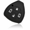 MALAKO Silicone Cover for Toyota, 4 Buttons, Black, Alphard Noah, Voxy, Isis/Porte, Scratch Resistant,