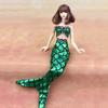 Doll Accessories KidsToy Mermaid Clothes For Barbie Doll Genuine Tail Bra + Doll Dress Clothes for 1/6 Barbie Doll  DIY Toy