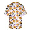 Plus rozmiar Halloween drukowane szorowanie jednolite topy robocze dla mężczyzn krzyżowy dekolt w serek z krótkim rękawem zabawne t-shirty odzież robocza Tee z kieszeniami