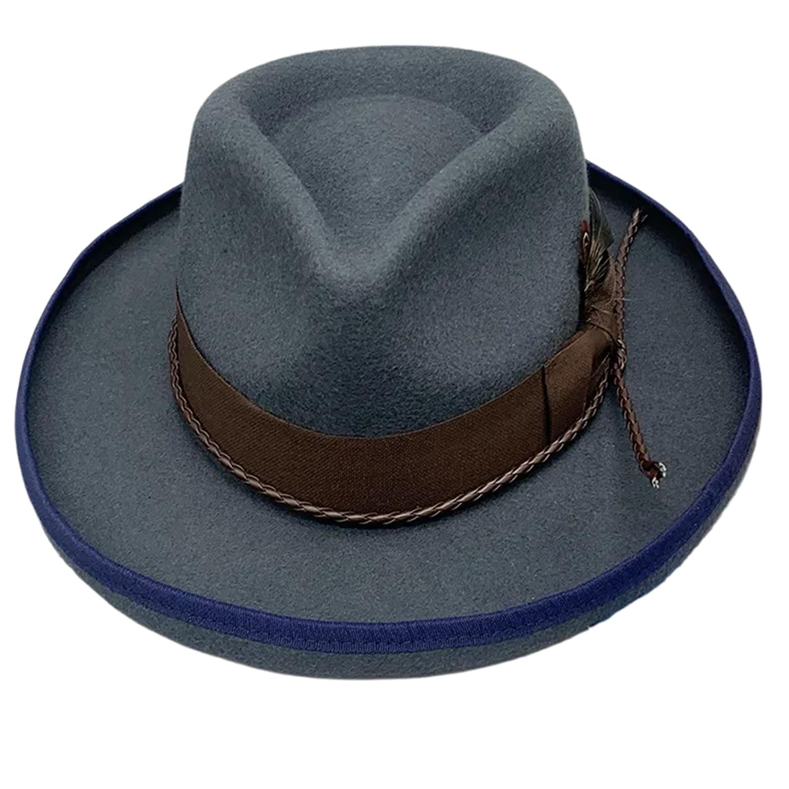 

Шерстяные шляпы Панама Шерстяная с широкими полями для женщин мужчин Реквизит для фотосъемки Вестерн для мужчин женщин Унисекс Головной убор