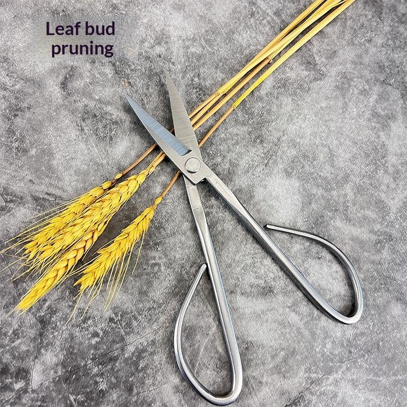 Stainless Steel Long Handle Gardening Shears Sharp Pruning Trimmer for Small Potted Bonsai Home Balcony Garden Care