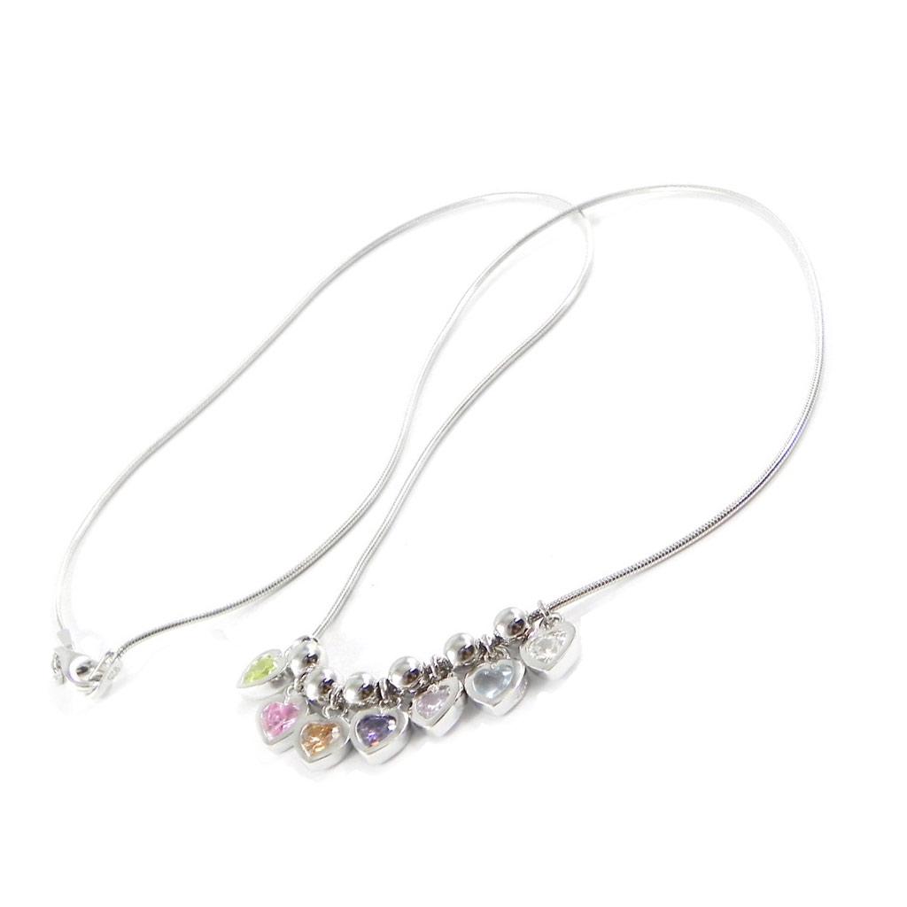 Les Trésors De Lily [D4589] - Collier Argent 'Fairy Love' multicolore argenté (rhodié) - 40x10 mm