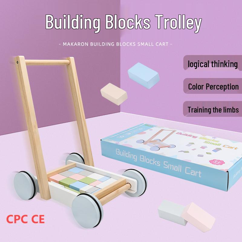 

3-in-1 Wooden Baby Walker Stroller and Push Toy for First Steps - Ideal First Birthday Gift