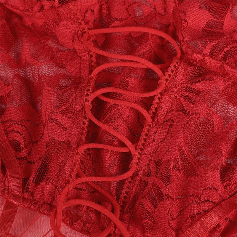 Sexy Lingerie Woman Erotic Pajamas Lace Lingerie Babydoll Transparent Dress Sexy Lingerie Simple Dress
