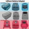 Battery Adapter LED Working Light for Dewalt/Makita/ Milwaukee 14.4V/18V Li-on Battery Portable Power Bank With USB Type-c Port