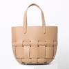 Tote Cowhide Bag 2025 New Versatile Large Capacity Woven Vegetable Basket Niche Genuine Leather Commuting Handbag