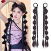 2pcs Double Ponytail Sweet Twisted Pigtails Hairpiece Lantern Braided Ponytails  Daily