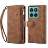 ESEBLE Star Series For Motorola Edge 60 Pro 5G Case Zipper Wallet Leather Stand Phone Cover with Wrist Strap