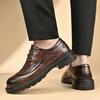 Fashion Retro men's leather shoes High quality leisure and business style Adult work and office Gentlemen's hot selling shoes derby