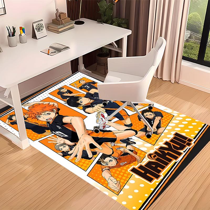 Haikyu Printed Absorbent Washable Carpet, Non-Slip Bathroom Mats, Kitchen Rugs, Yoga Mat,Living Room Entrance, Camping Picnic Rugs