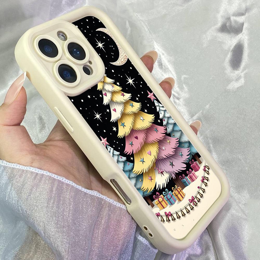 JT581 Winter Merry Christmas Pinkmas for iPhone 17 16 15 14 13 12 11 Pro Max Samsung S26 S25 Ultra A17 A07 A56 A16 Xiaomi 15T Redmi 15c 14C Soft Case