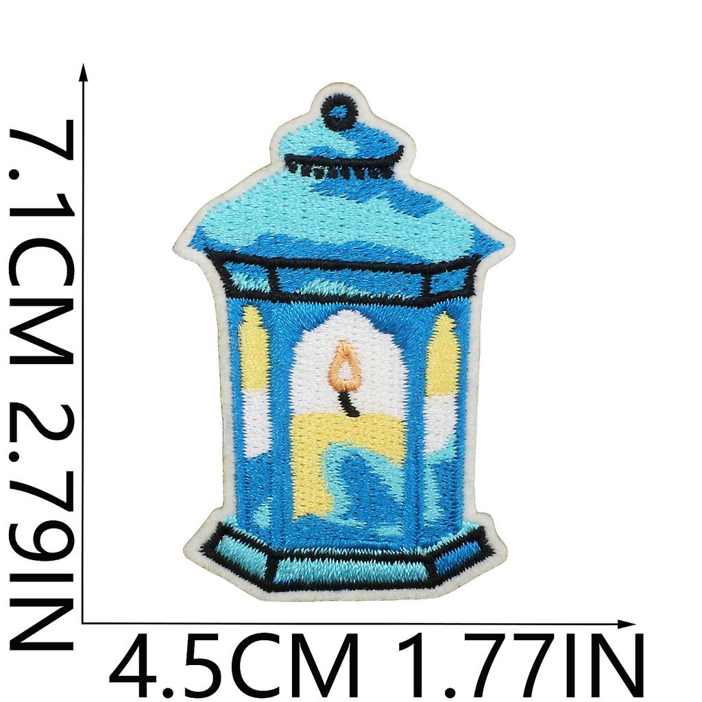 Christmas Theme Embroidery Cloth Sticker Bag Clothes Decoration Snowflake Bell Patch Sticker Gift Computer Embroidery Stamp Ironing