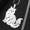 Sexy Ragdoll Cat Clavicle Chain Women Men Stainless Steel Silver Color Kitty Animal Our Cute Family Necklace Jewelry Accessory