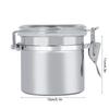 Contenitore per Caffè in Acciaio Inossidabile Barattolo per Alimenti Contenitore per Tè Zucchero Latte in Polvere (13*11cm)