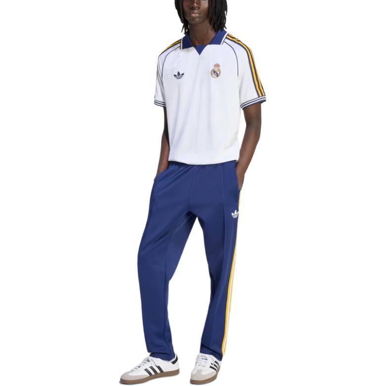 Adidas Originals Real Madrid Logo Pullover Short Sleeve Football Shirt Men tops KC7803