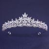 Rhinestone Queen Princess Crown Alloy Bridal Headwear Vintage Crystal Tiaras  Dress Party