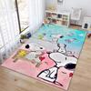 Rug with a Snoopy cartoon print, non-slip and stain-resistant, perfect for home decoration and as a gift for friends and family.