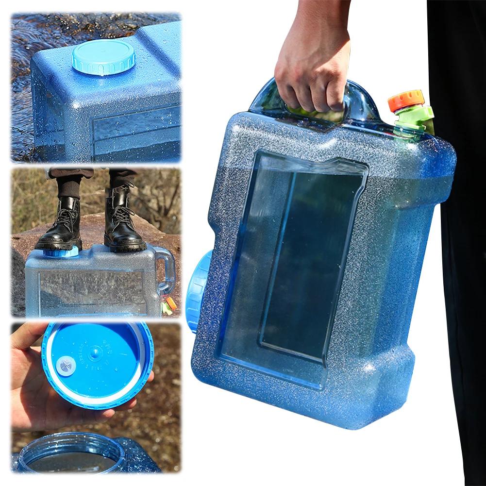 15/18/19/20/22/24/25L Car Water Bucket Large Capacity Drinking Water Bucket with Faucet Portable Car Water Bucket Driving Pure