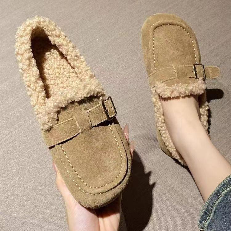 Birkenstock Women's Size 34 Winter Slip-On Furry Shoes - 2025 New Style with Soft Sole for Big Toe Comfort and Pregnant Women