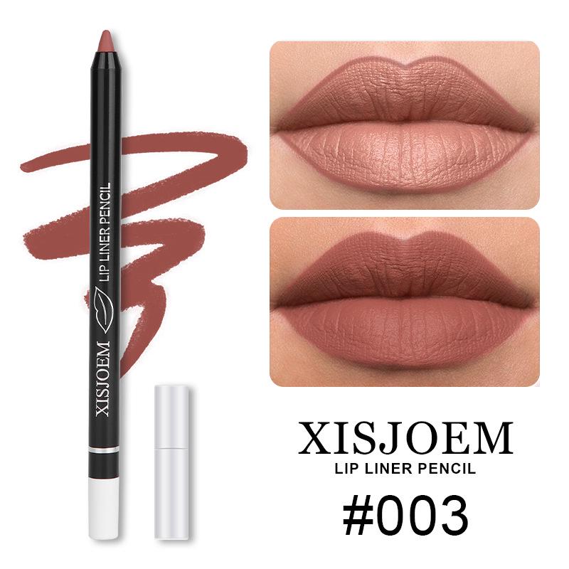 Wasserfester, samtig-matter Lippenstift & Lipliner: Langanhaltendes, farbschonendes, exklusiv grenzüberschreitendes Make-up-Tool