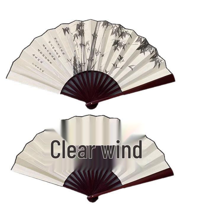Durable Tear-Resistant Chinese Style Folding Fan - Portable for Summer, Dance, and Student Prizes.