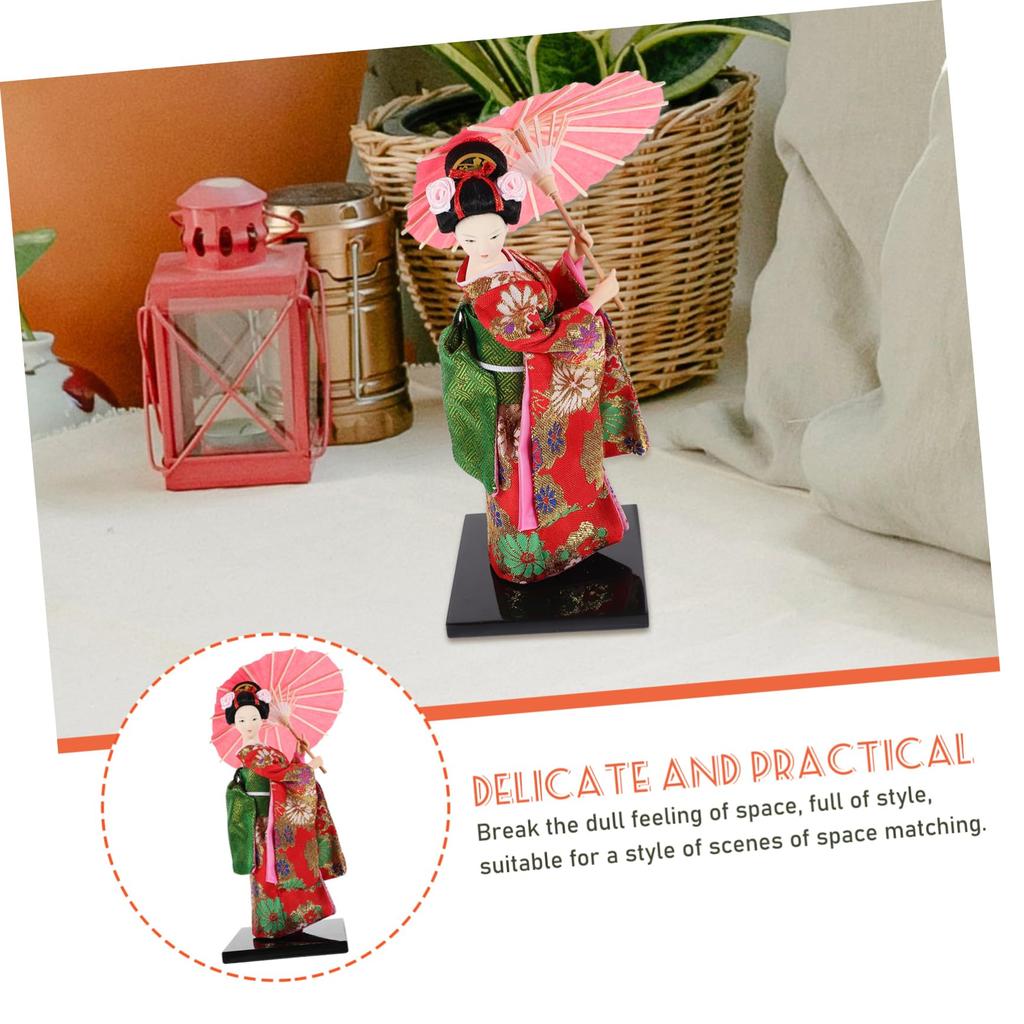 Alasum Japanese Dancing Maiko Geisha Doll Oriental Japanese Style Souvenir Doll, Model, Doll, Decorative, Geisha, Maiko,