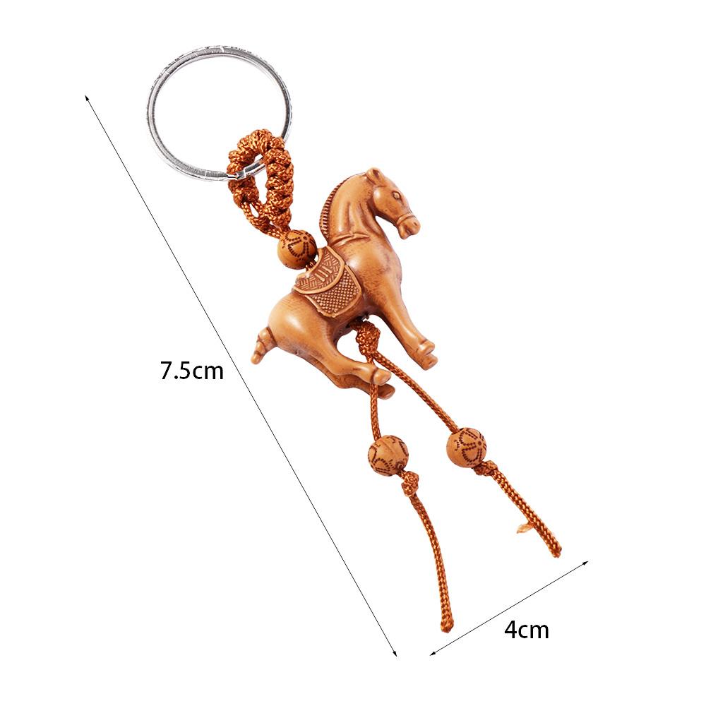 Pendant Kids Toy Bag Charm Lucky Horse Keychain Weaving Key Chains Lucky Horse Keyring Key Holder