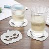 1 PCS Halloween Pumpkins Cup Mat PVC Silicone Luminous Drink Mug Pad Non-slip Insulation Coasters  Home Kitchen Accessories