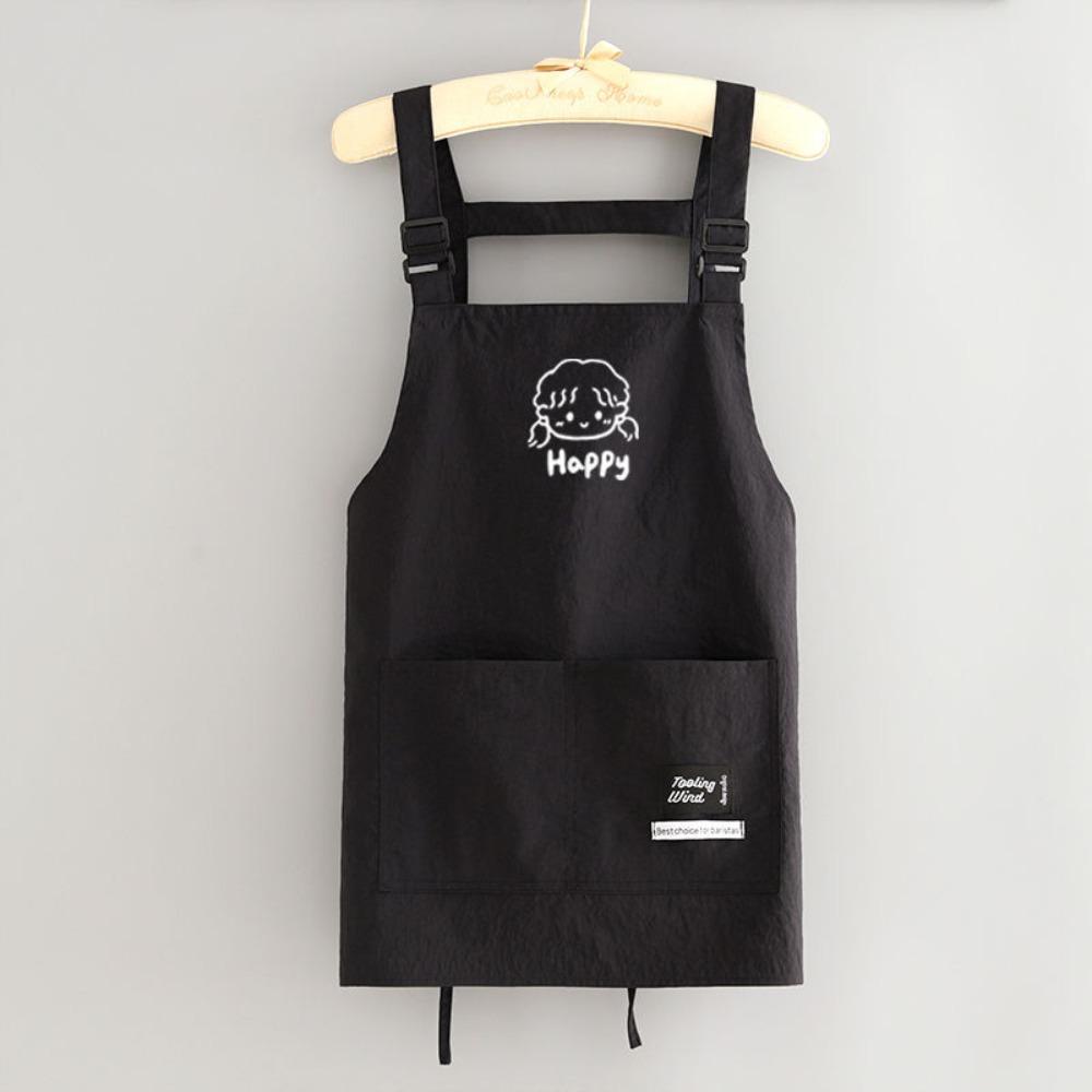 Waterproof Kitch Apron Cartoon Cooking Smock Portable Chef Apron  for Home Kitchen