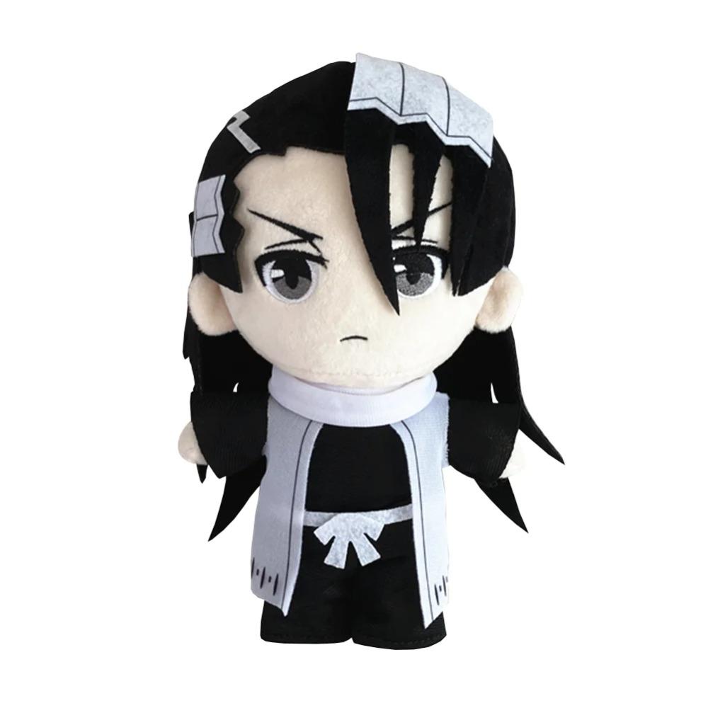 Anime Plush Doll Aizen Sousuke Zaraki Kenpachi Plushie Kuchiki Byakuya Kurosaki Ichigo Plush Toy Cosplay Soft Stuffed Pillow Gif